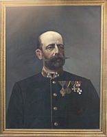 Ölgemälde des Regimentskommandanten Oberst Ferdinand Mayer 1891-1895